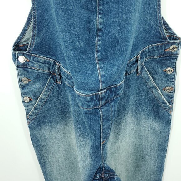 GAP Maternity Overalls Straight Leg XL Medium Indigo Blue - Picture 5 of 14